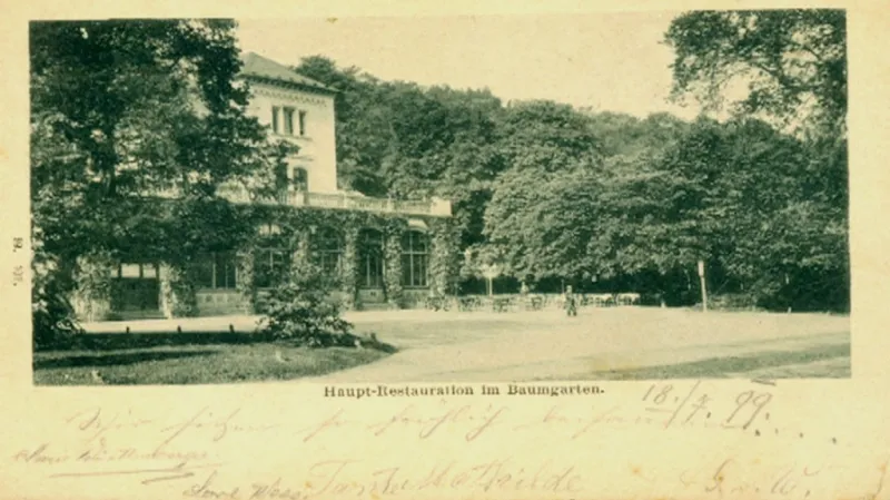 Šlechtova restaurace v dobách největší slávy (1899)