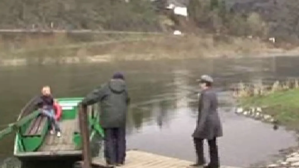 Přívoz v obci Vrané nad Vltavou