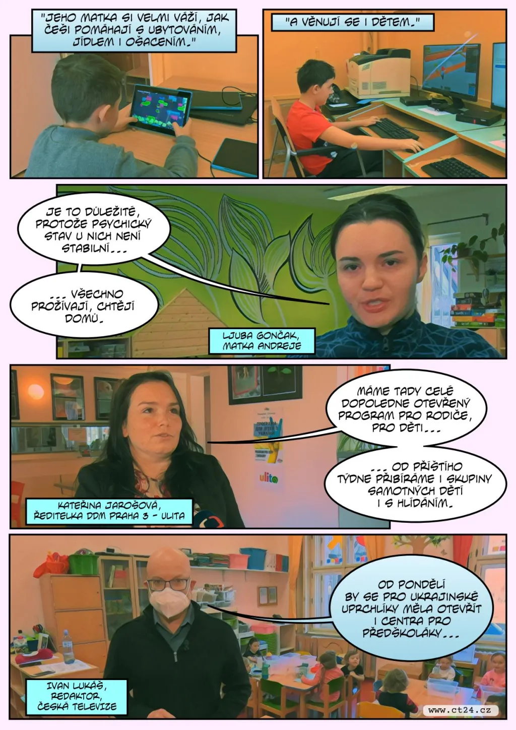 Trávení volného času s dětmi uprchlíků