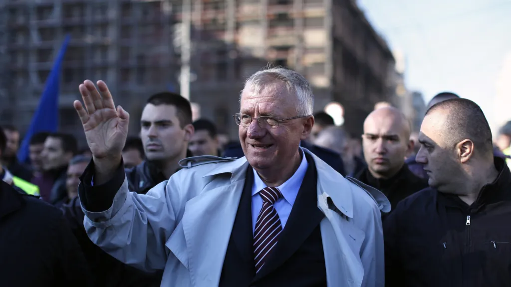 Vojislav Šešelj po návratu do Srbska