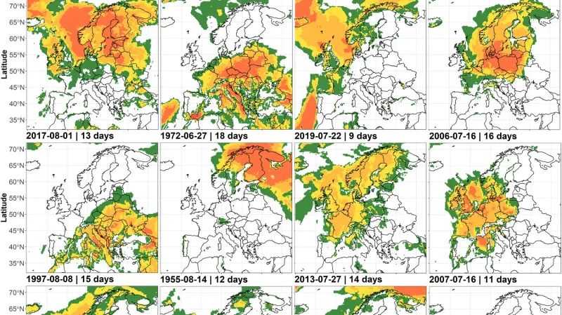 Nejhorší evropské vlny veder