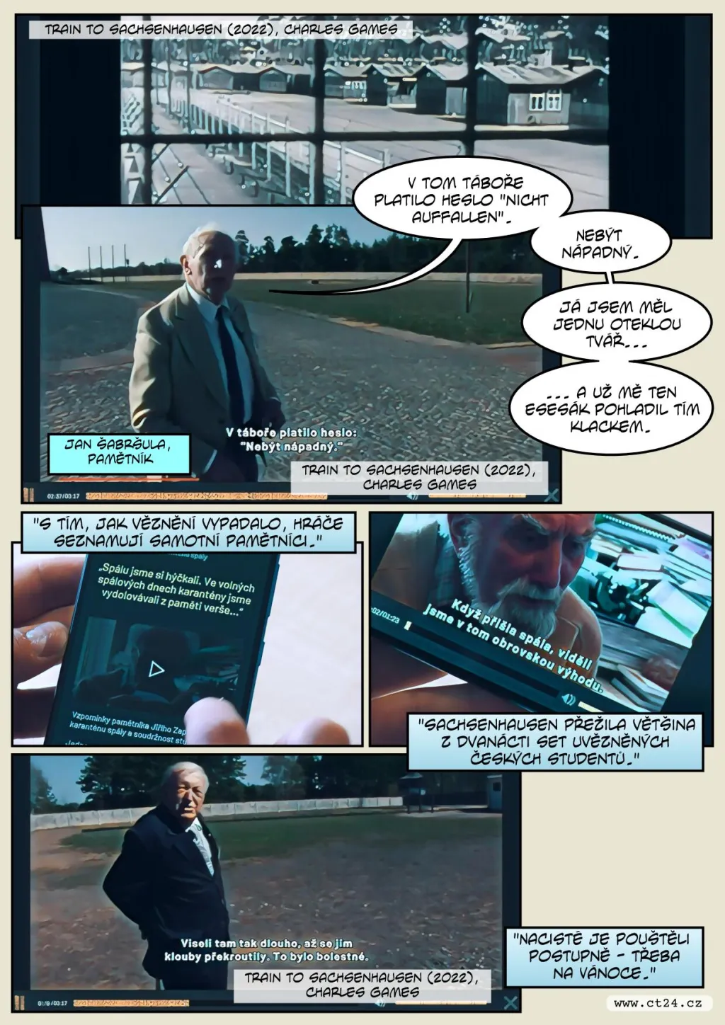 Hra o nacistickém útlaku studentů