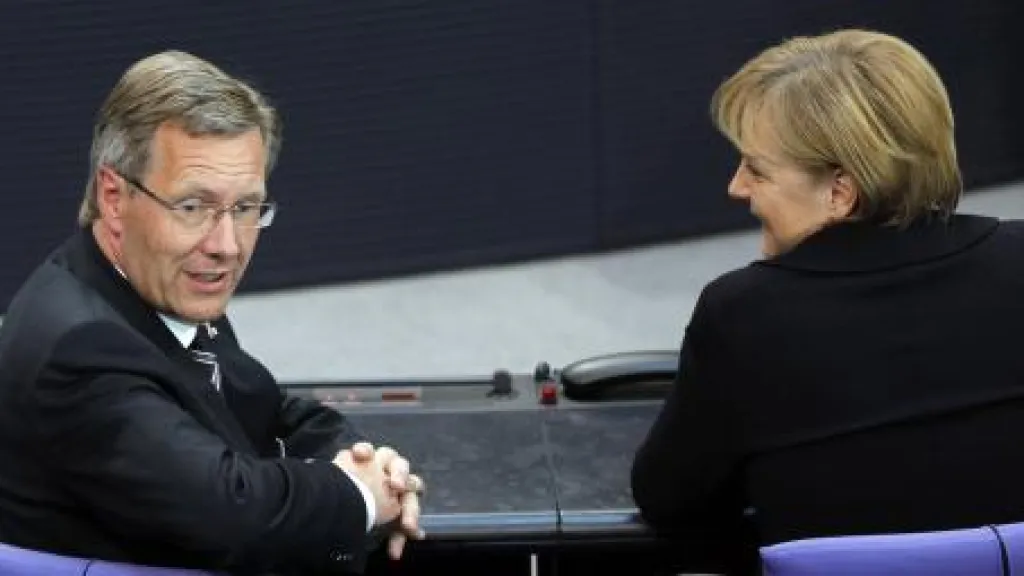Christian Wulff a Angela Merkelová