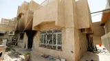 Areál vyhořelé věznice Islámského státu ve Fallúdži