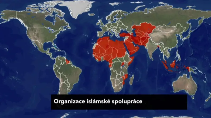 Členské země OIC - Organizace islámské spolupráce