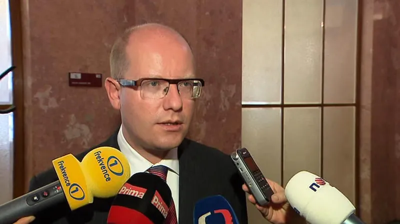 Premiér Bohuslav Sobotka (ČSSD)