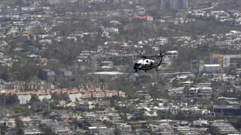 Trump přiletěl na Portoriko
