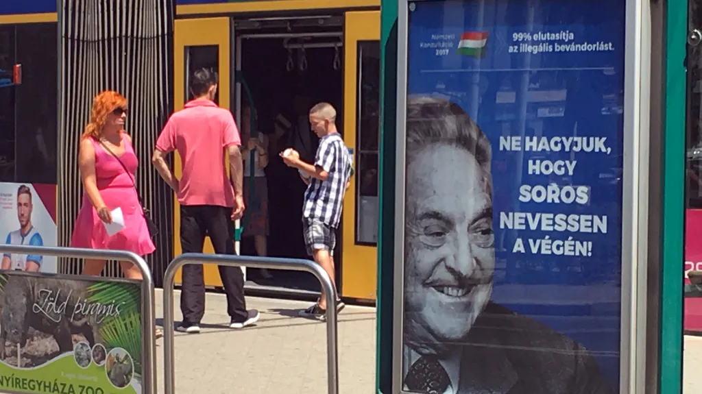 Kampaň proti Sorosovi v Maďarsku