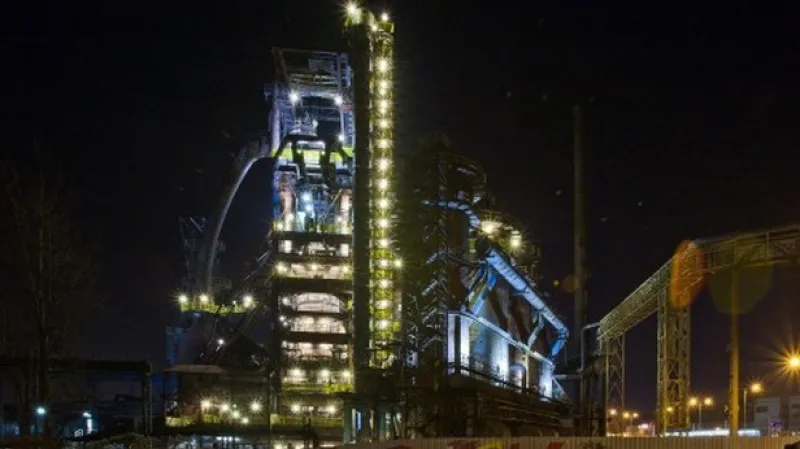 Bývalý plynojem v Dolní oblasti Vítkovic