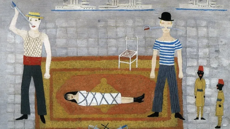 Obraz Toyen Polykači mečů doprovází Festival spisovatelů 2010