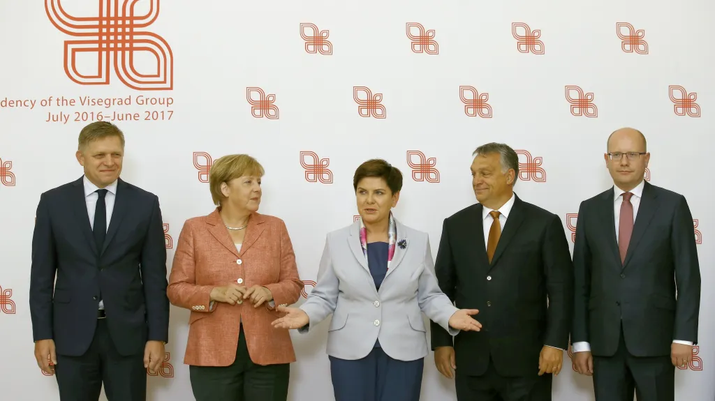 Setkání lídrů  s kancléřkou Merkelovou