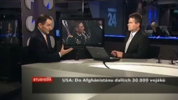 Studio ČT24 o nové strategii USA v Afghánistánu