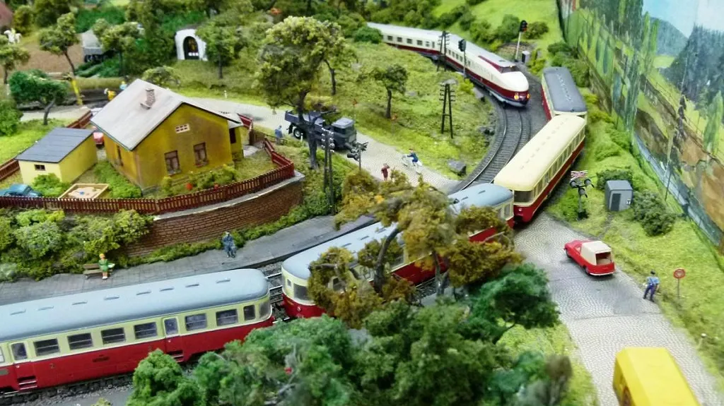 Výstava železničních modelů v Pečkách