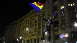 Masové protesty v Bukurešti proti vládnímu rušení trestů