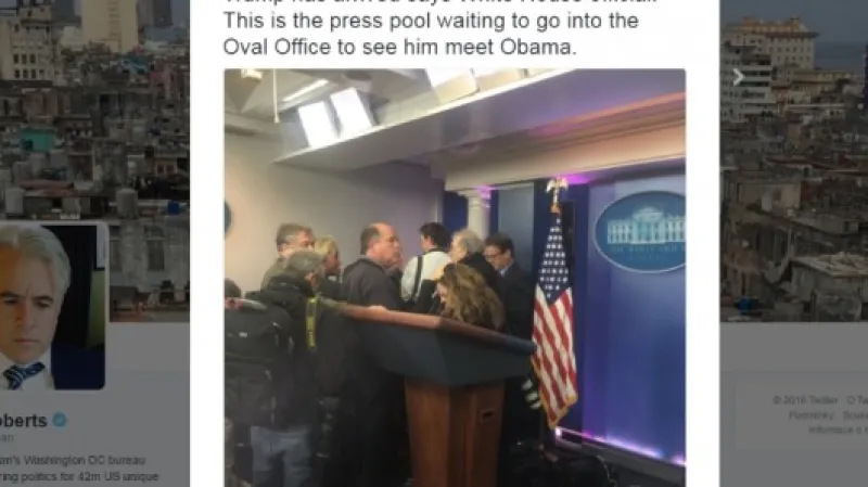 Donald Trump dorazil do Bílého domu Zdroj: Twitter