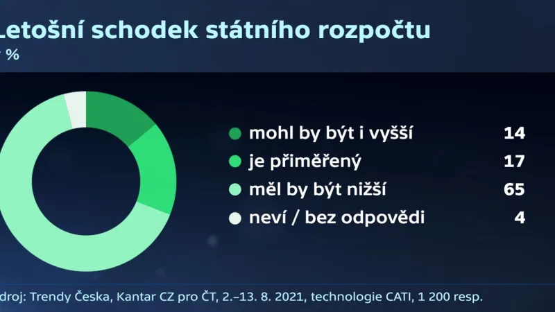 Jak lidé vnímají schodek státního rozpočtu v roce 2020