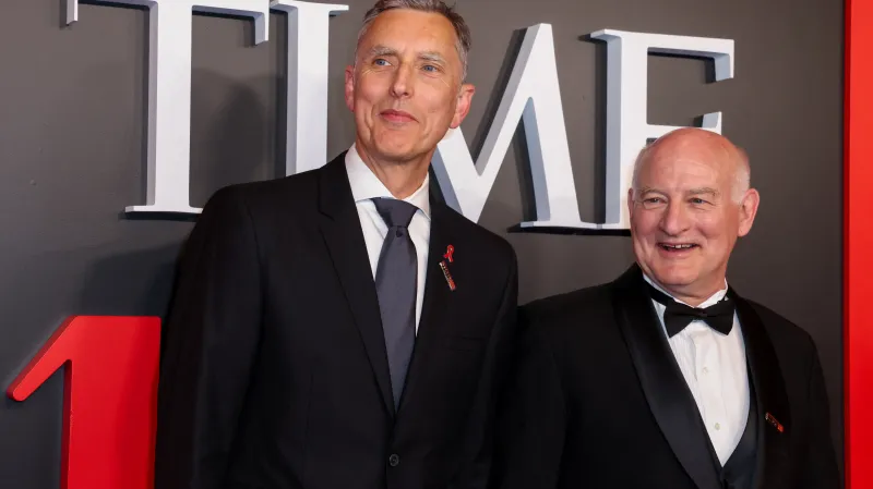 Tomáš Cihlář (vlevo) se stal i osobností roku 2024 časopisu Time