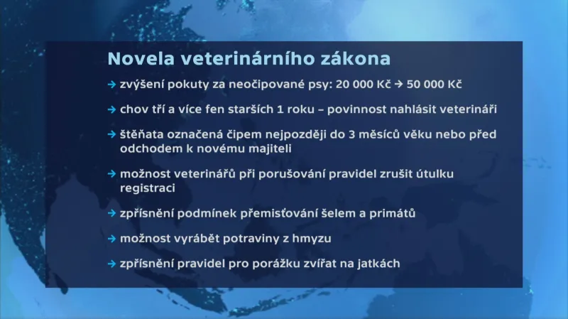 Novela veterinárního zákon