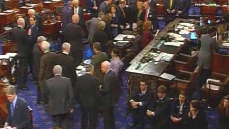 Interiér budovy amerického Kongresu.