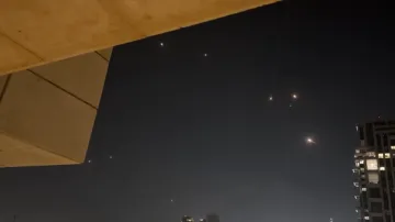 Íránské rakety nad Tel Avivem