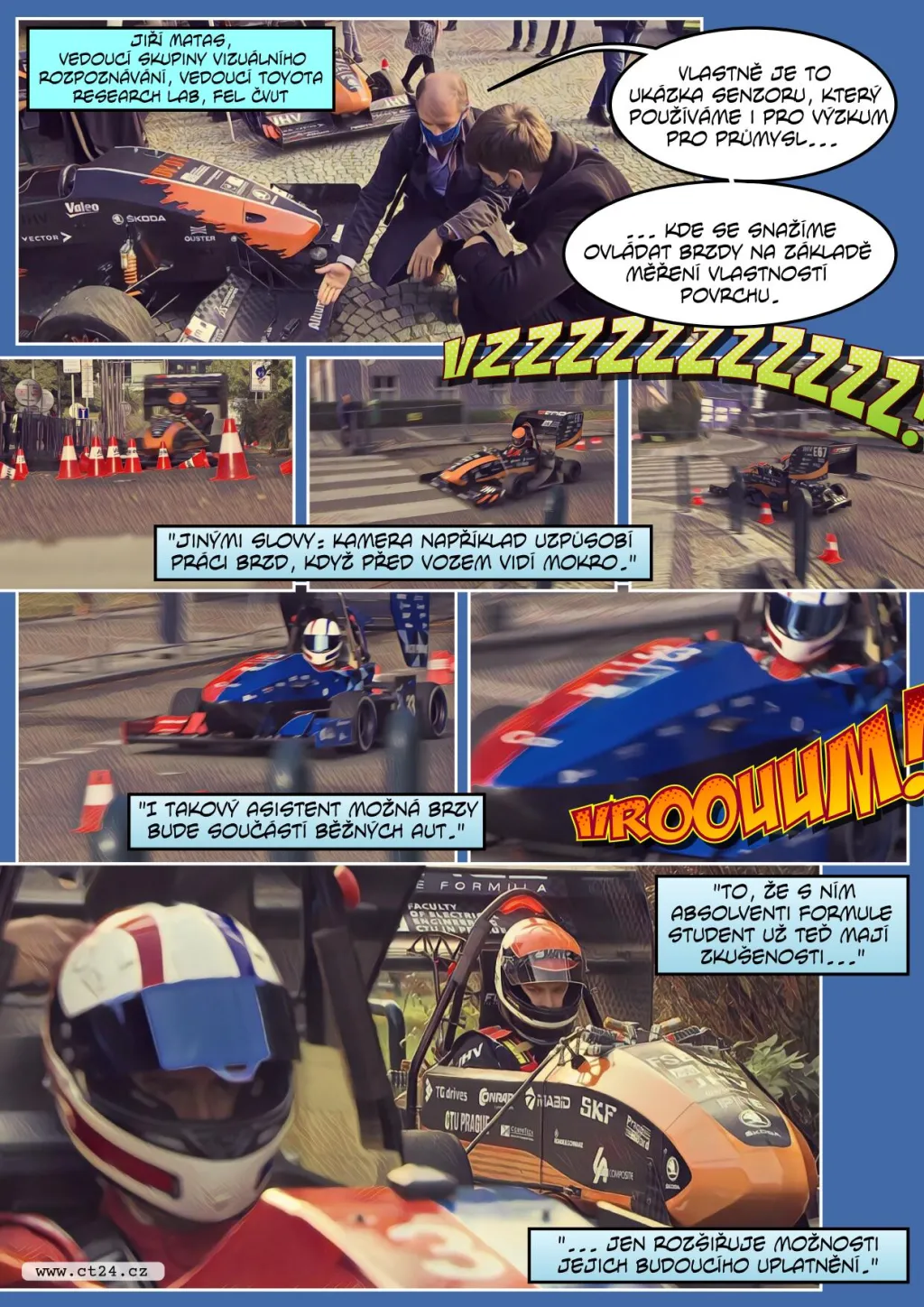 Studenti ČVUT předvedli vlastní formule. Směřují s nimi na mezinárodní soutěž Formula Student