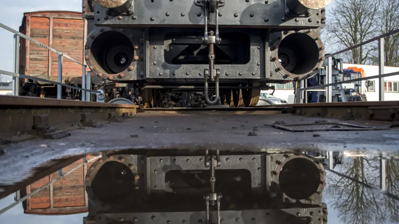 Lokomotiva Conrad Vorlauf v jaroměřském muzeu