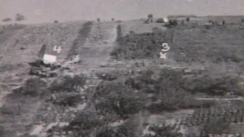 Místa, kde zůstaly trosky letadla