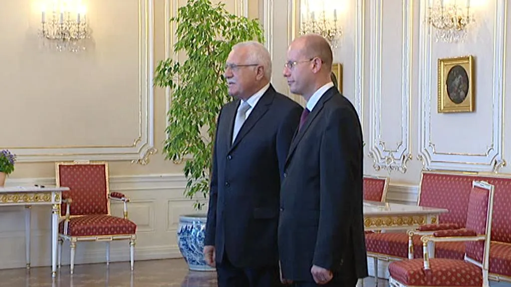 Václav Klaus a Bohuslav Sobotka