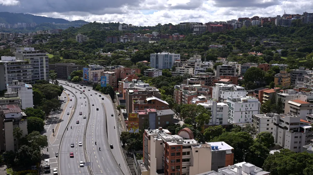 Pohled na hlavní venezuelské město Caracas