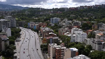 Pohled na hlavní venezuelské město Caracas