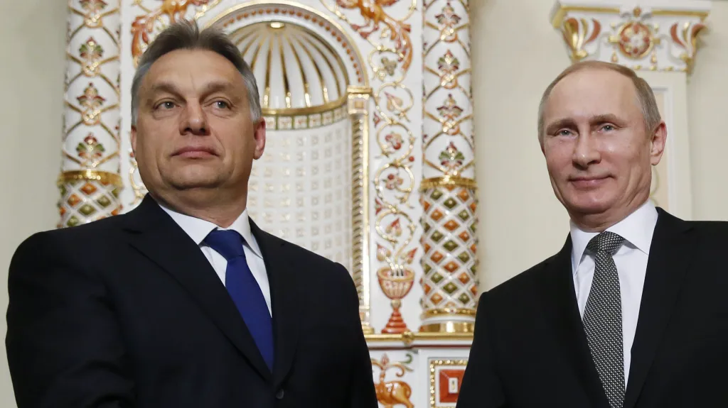 Viktor Orbán a Vladimir Putin