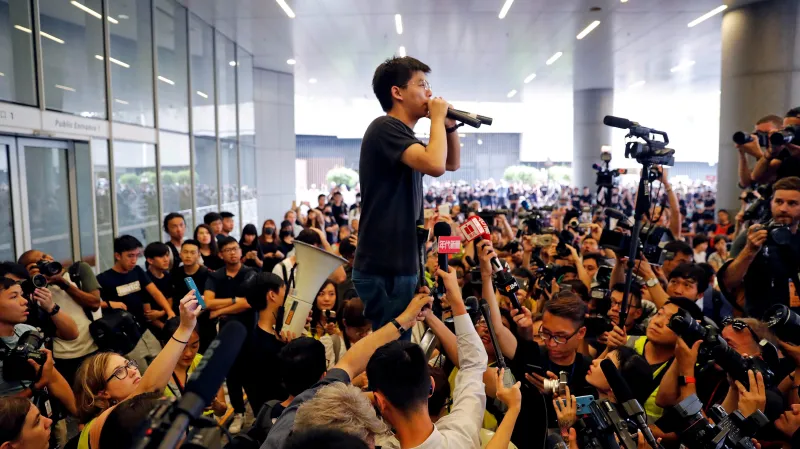 Hongkongský aktivista Joshua Wong