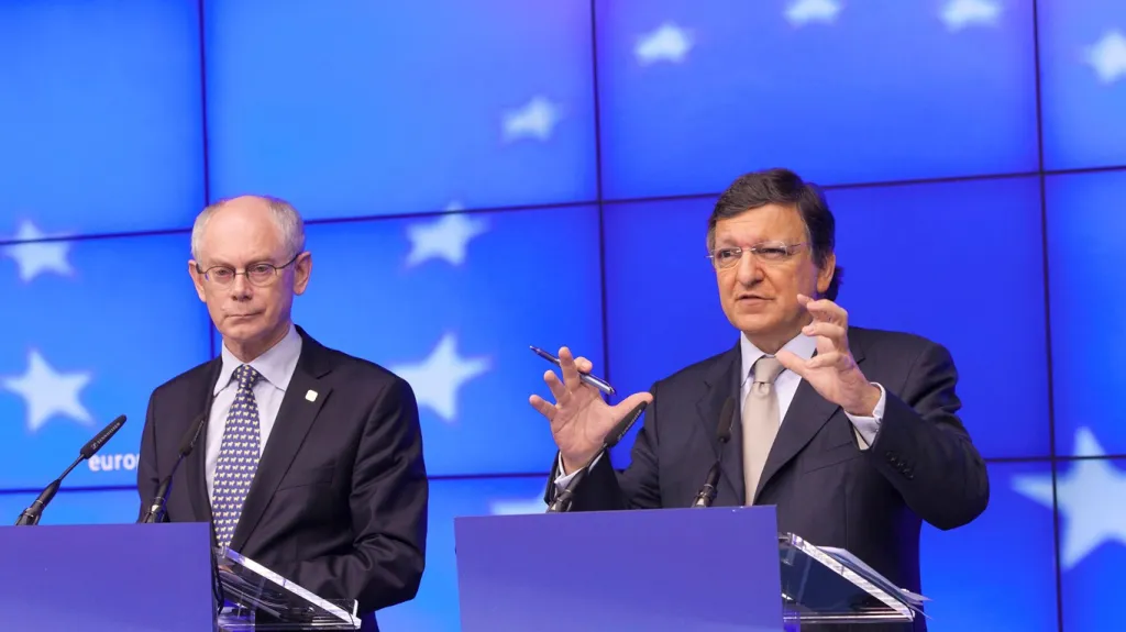 Herman van Rompuy a José Barroso