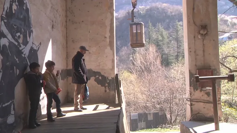 Lanovka v gruzínské Čiatuře