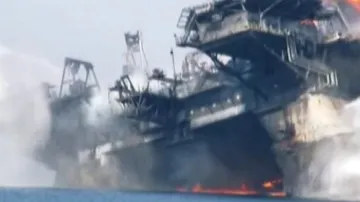 Požár ropné plošiny