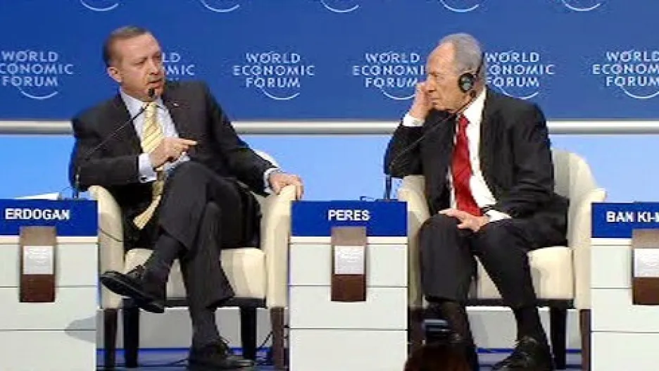 Recep Tayyip Erdogan a Šimon Peres