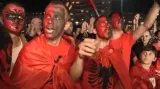 Utkání Srbsko - Albánie se po incidentu s vlajkou nedohrálo