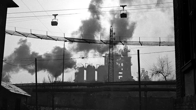 Lanovka z Dolu Zárubek do koksovny Karolina - Ostrava před rokem 1989