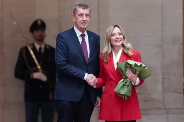 Babiš jednal s italskou premiérkou Meloniovou v Římě