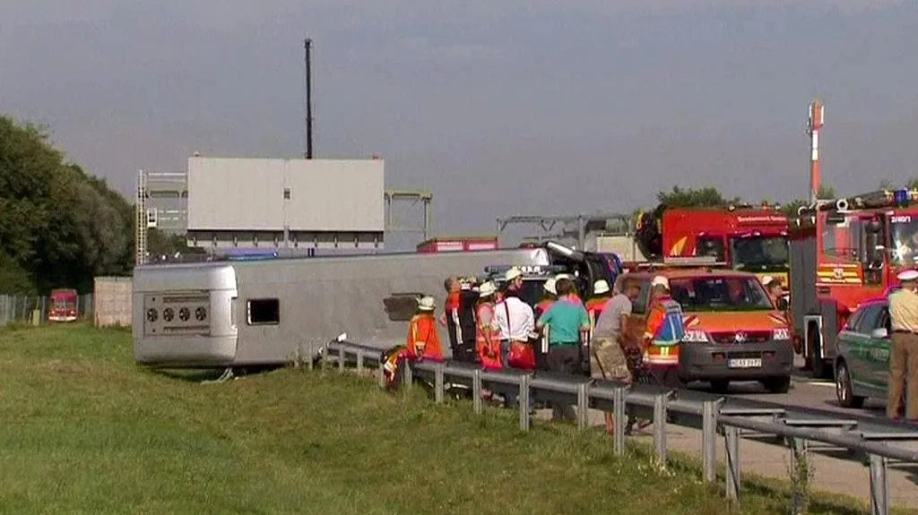 Nehoda autobusu v Bavorsku