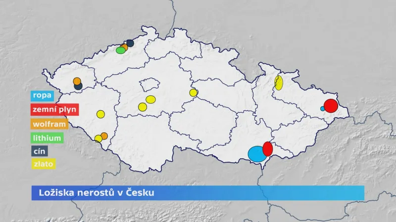 Ložiska nerostů v Česku