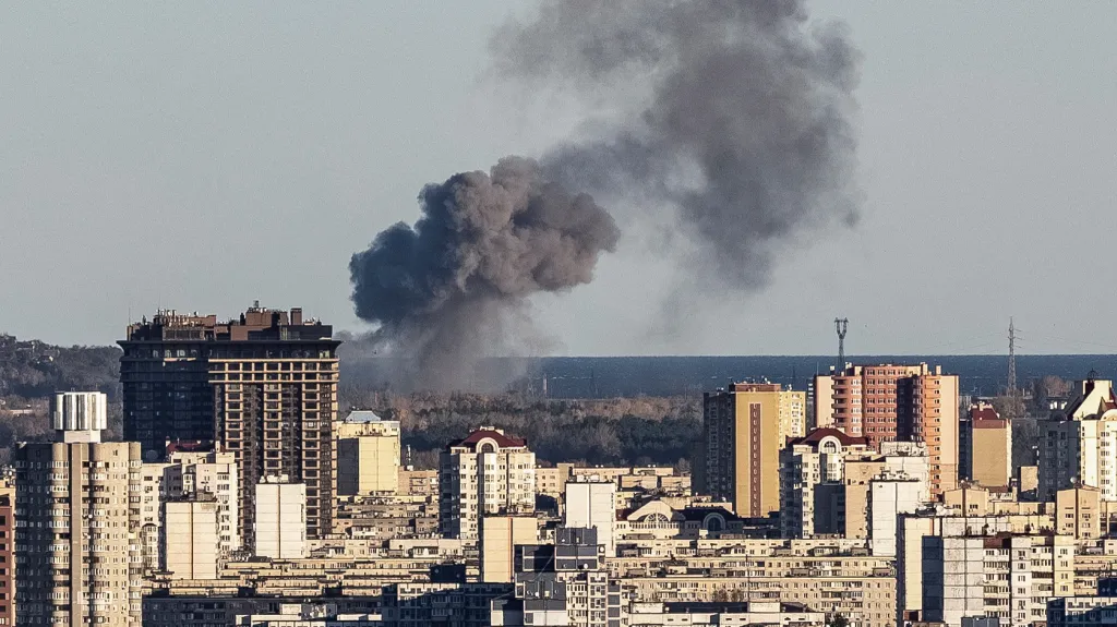 Ranní exploze v Kyjevě