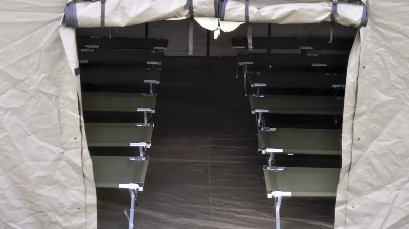 Stanový tábor pro americké vojáky v Rančířově