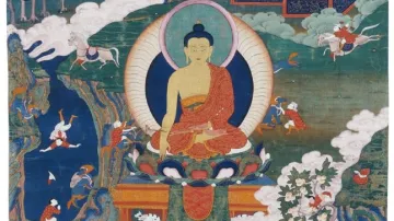 Buddha a příběhy z jeho života, Tibet, konec 17. století