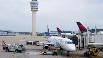 Pohled na letiště v americké Atlantě