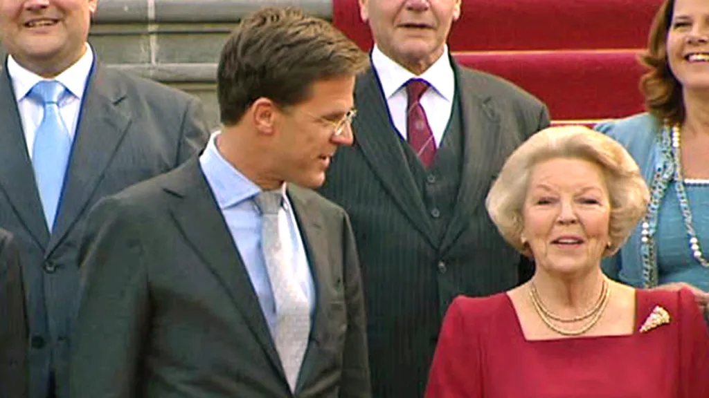 Mark Rutte a královna Beatrix