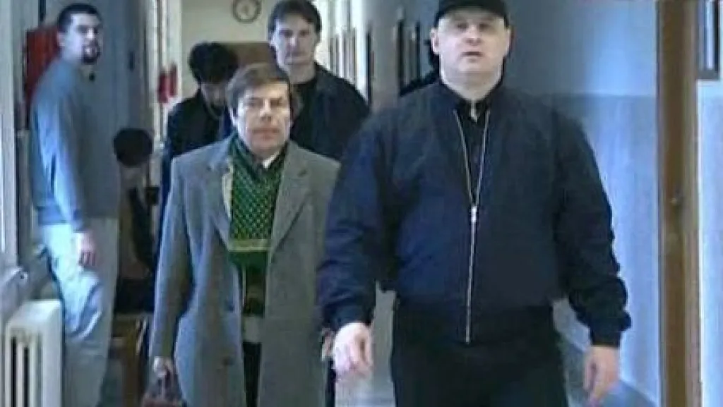 Petr Bezruč u soudu - archiv