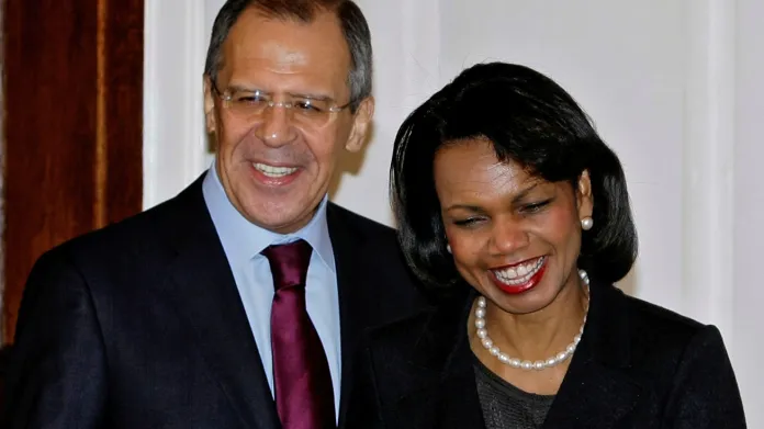 Sergej Lavrov a Condoleezza Riceová
