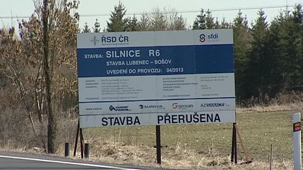Přerušení stavby R6