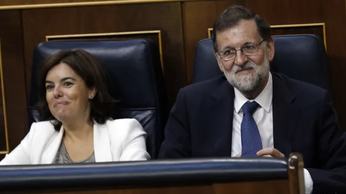 Sorraya Sáenzová a Mariano Rajoy
